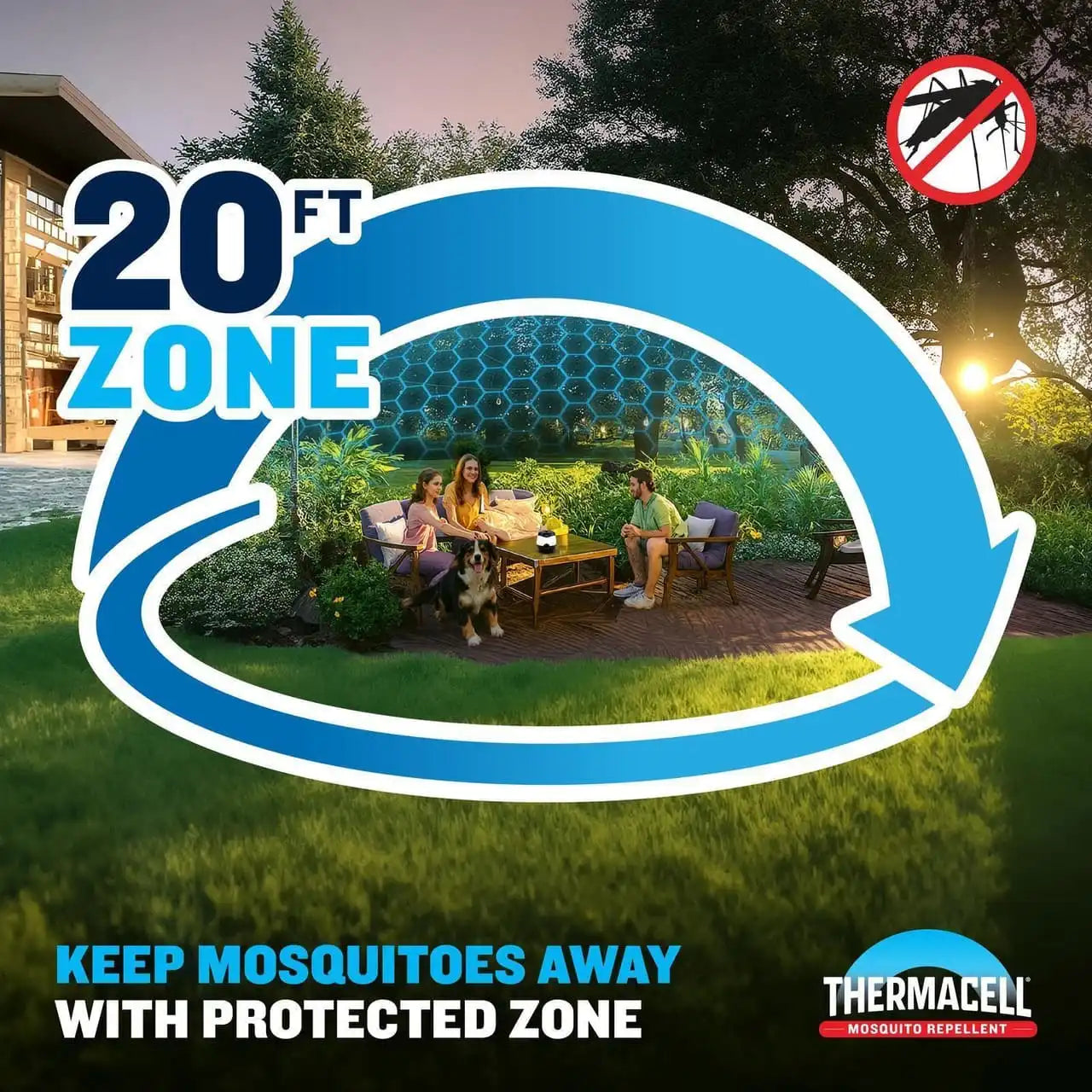 E-ZoneGuard Glow Rechargeable Mosquito Repeller (EL55)